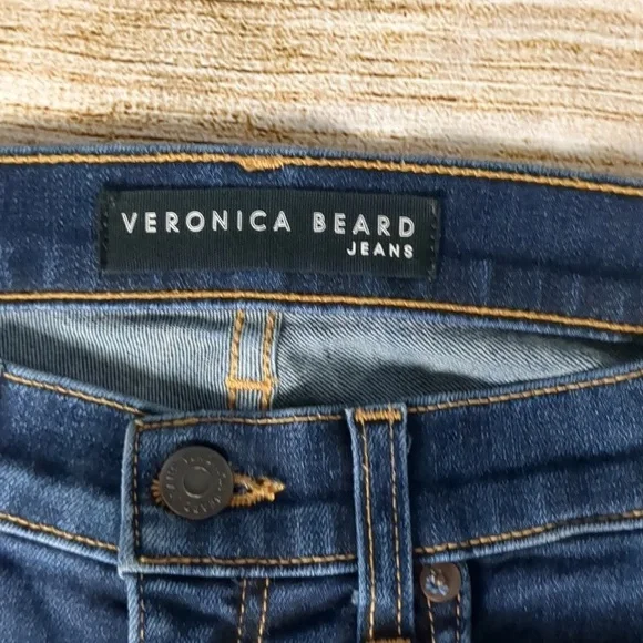 Veronica beard Kate 10" skinny vintage with fray wash jeans size 27